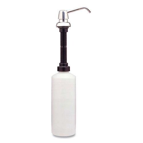 Contura Lavatory-Mounted Soap Dispenser, 34 oz, 3.31 x 4 x 17.63, Chrome/Stainless Steel. Picture 1
