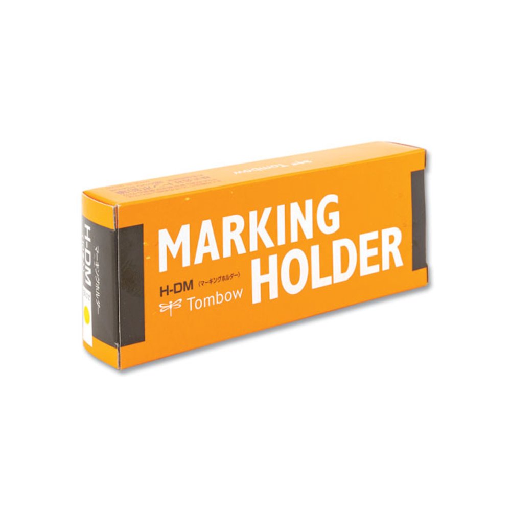 Wax-Based Marking Pencil, Twist-Advance, 4.4 mm, Yellow Marks, Navy Blue Barrel, 10/Box. Picture 1