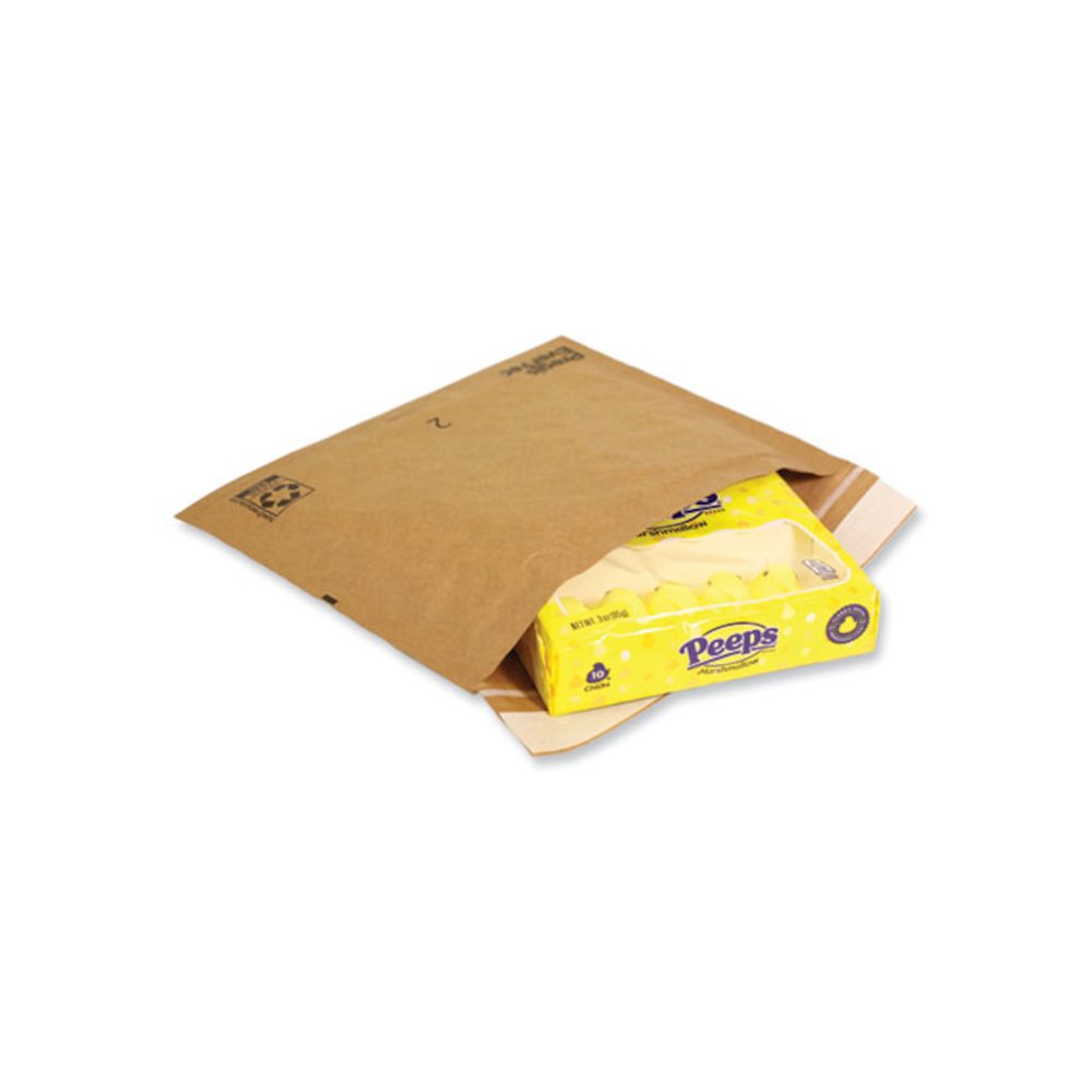 EverTec Curbside Recyclable Padded Mailer, #4, Kraft Paper, Self-Adhesive Closure, 14 x 9, Brown, 150/Carton. Picture 5