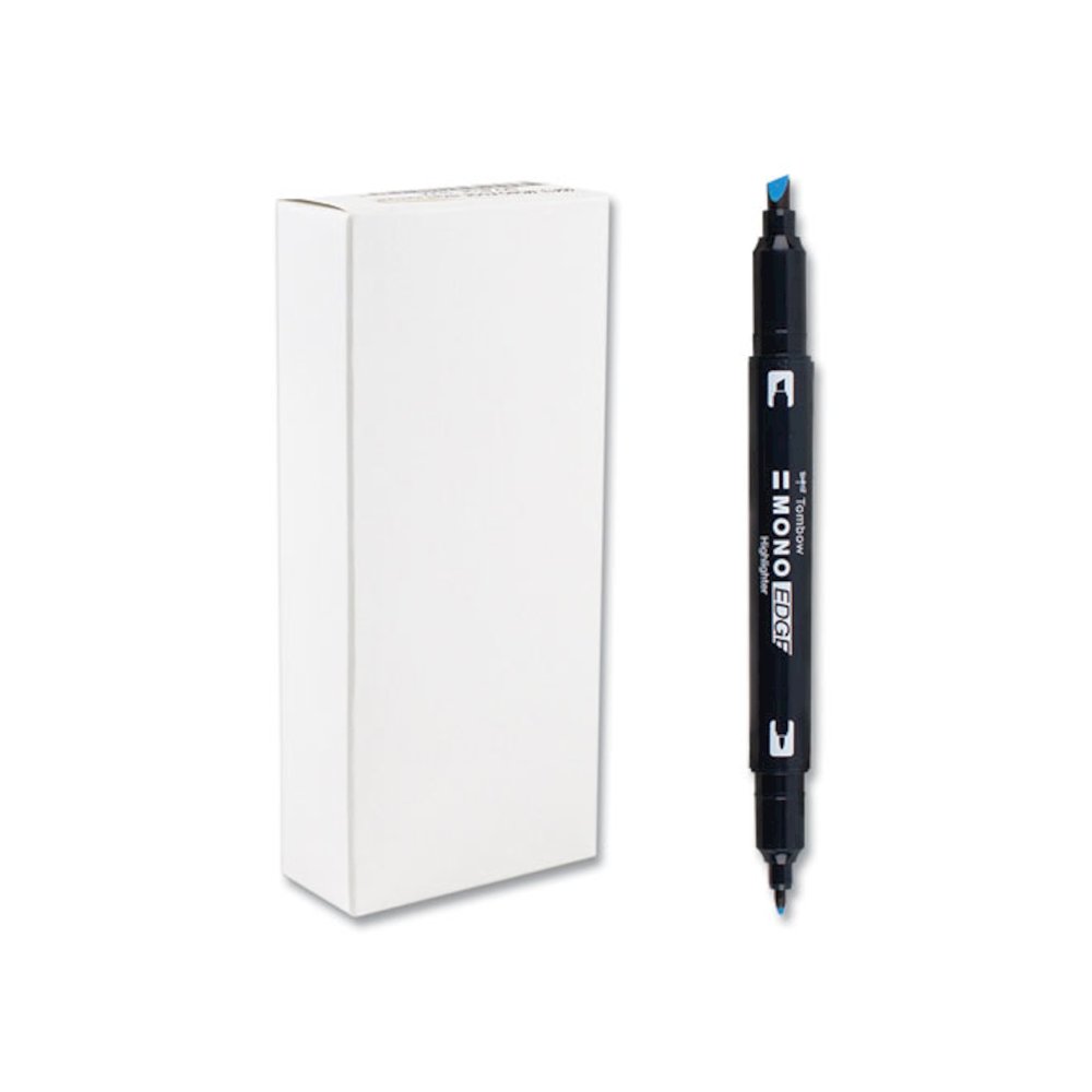 Highlighters, Skyblue Ink, Bullet/Chisel Tip, Skyblue Barrel, 10/Box. Picture 1