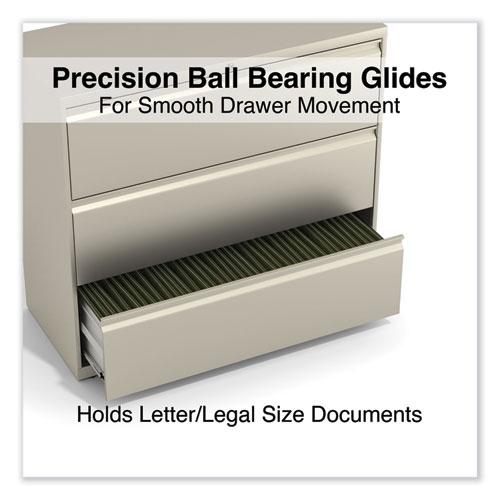 Lateral File, 3 Legal/Letter/A4/A5-Size File Drawers, Putty, 42" x 18.63" x 40.25". Picture 2