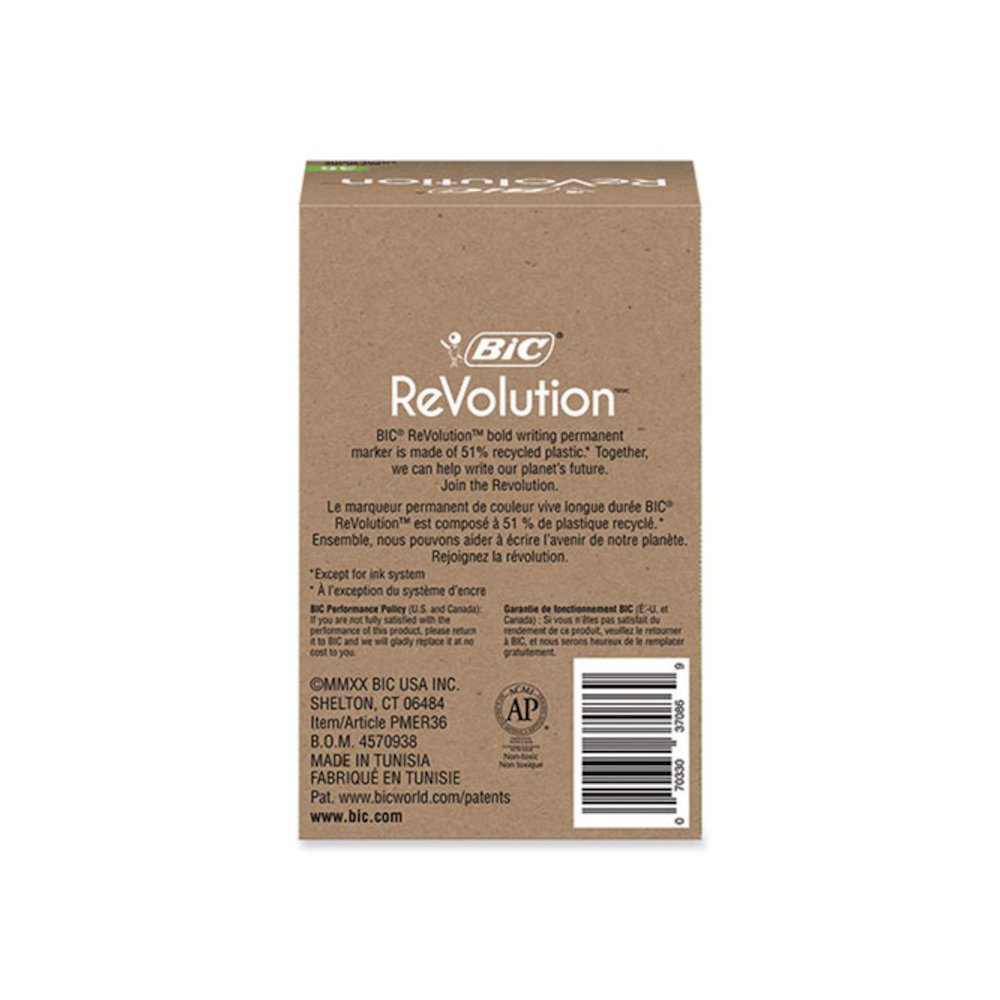 ReVolution Permanent Markers, Fine Bullet Tip, Black, 36/Pack. Picture 5