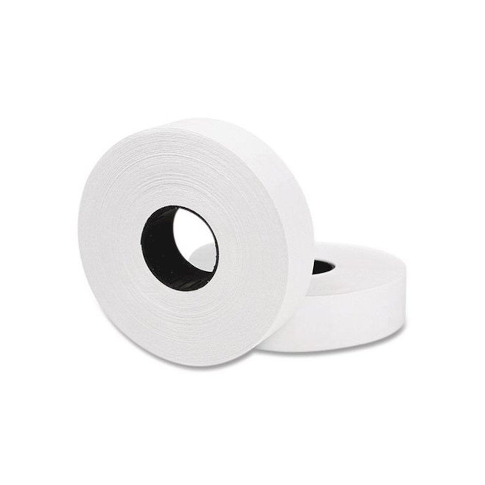 Two-Line Pricemarker Labels, White, 1,750 Labels/Roll, 2 Rolls/Pack. Picture 1