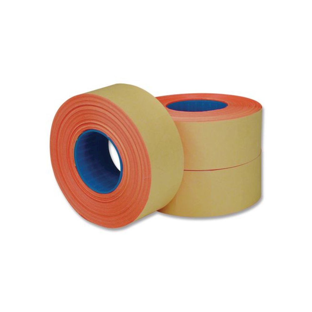 Two-Line Pricemarker Labels, Red, 1,000 Labels/Roll, 3 Rolls/Pack. Picture 1