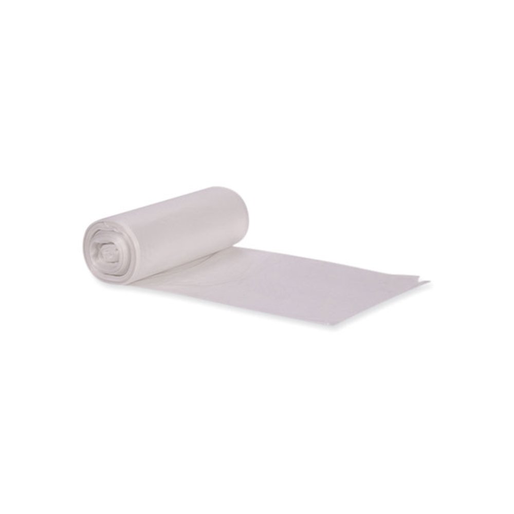 Eco Blend Max Can Liners, 33 gal, 0.8 mil, 33" x 39", Clear, 25 Bags/Roll, 8 Rolls/Carton. Picture 1