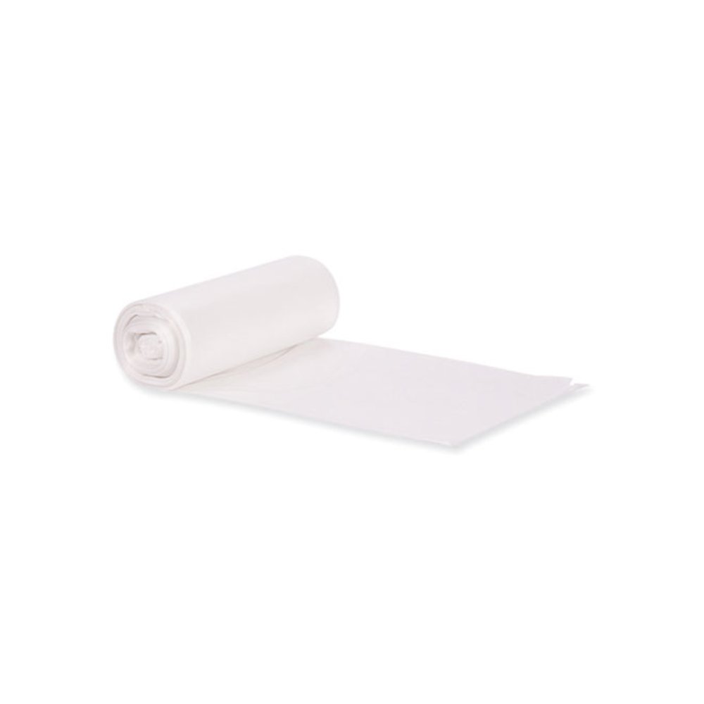 Eco Blend Max Can Liners, 45 gal, 0.8 mil, 40" x 46", Clear, 25 Bags/Roll, 6 Rolls/Carton. Picture 1
