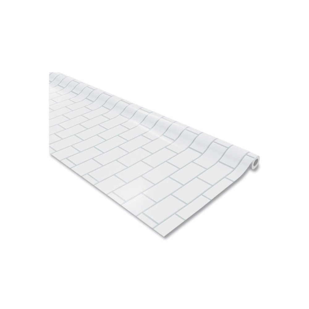 Fadeless Paper Roll, 50 lb Bond Weight, 48 x 50 ft, White Subway Tile. Picture 2