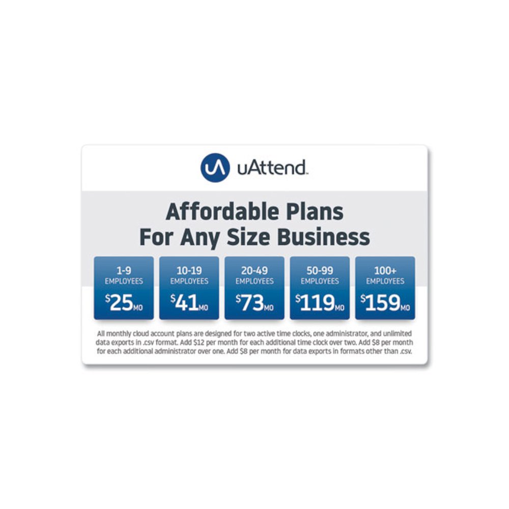 Biometric Fingerprint Touch Tablet Time Clock System, Unlimited Employees, Black/Blue. Picture 7