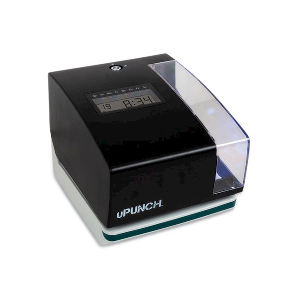 Digital Time Clock and Date Stamp Bundle, Digital Display, Black. Picture 4
