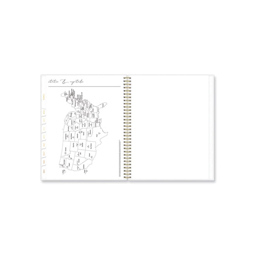 Life Note-It Leah Weekly/Monthly Notes Planner, Floral Artwork, 11 x 8.5, Gray/Pink/White Cover, 12-Month (Jan to Dec): 2026. Picture 2