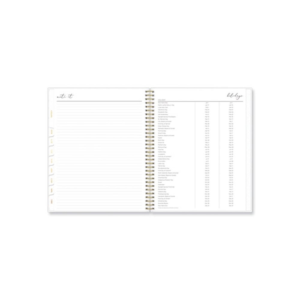 Life Note-It Leah Weekly/Monthly Notes Planner, Floral Artwork, 11 x 8.5, Gray/Pink/White Cover, 12-Month (Jan to Dec): 2026. Picture 4