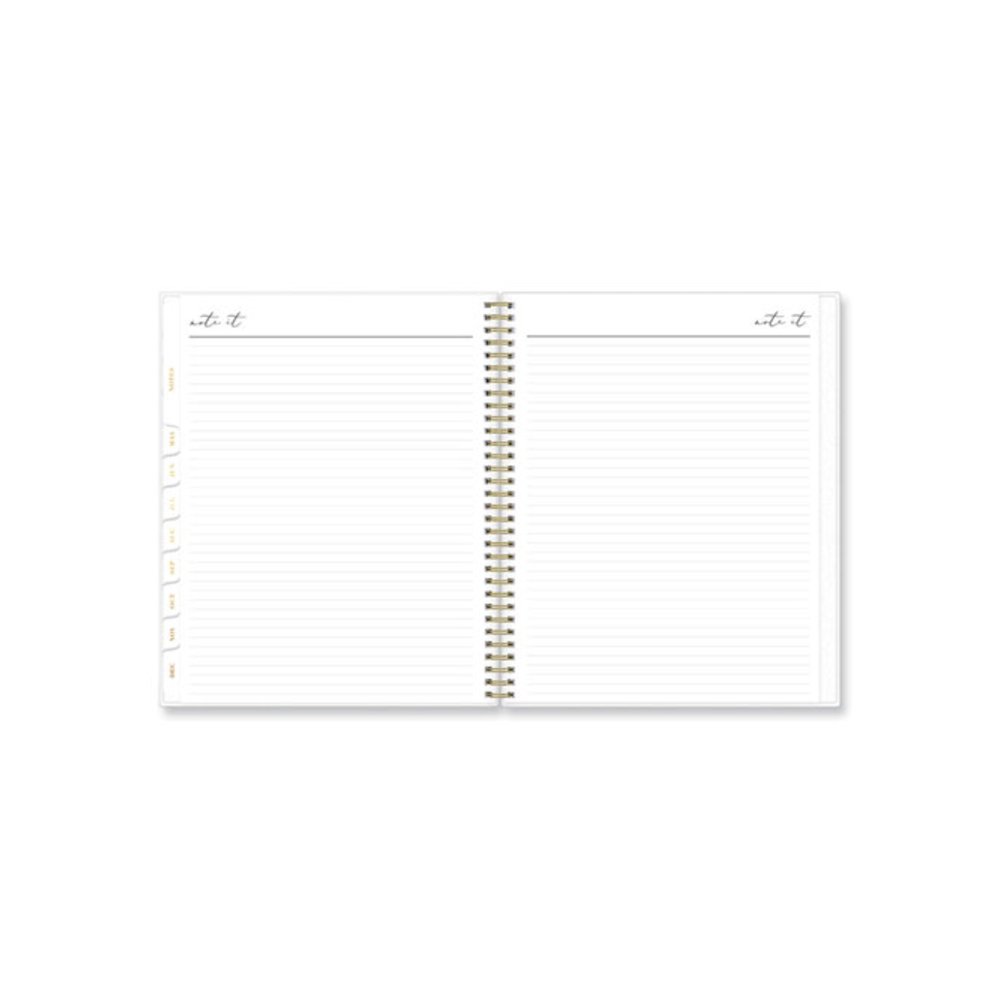 Life Note-It Leah Weekly/Monthly Notes Planner, Floral Artwork, 11 x 8.5, Gray/Pink/White Cover, 12-Month (Jan to Dec): 2026. Picture 5