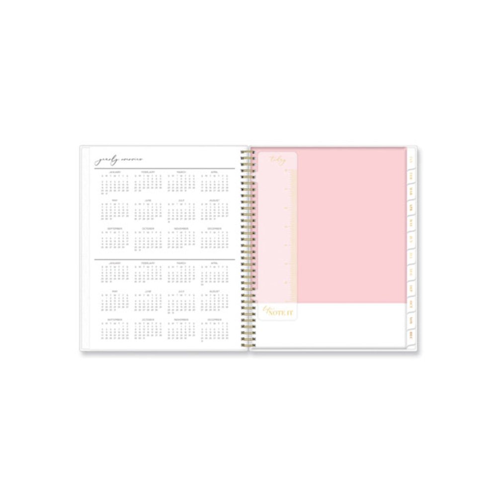 Life Note-It Leah Weekly/Monthly Notes Planner, Floral Artwork, 11 x 8.5, Gray/Pink/White Cover, 12-Month (Jan to Dec): 2026. Picture 8