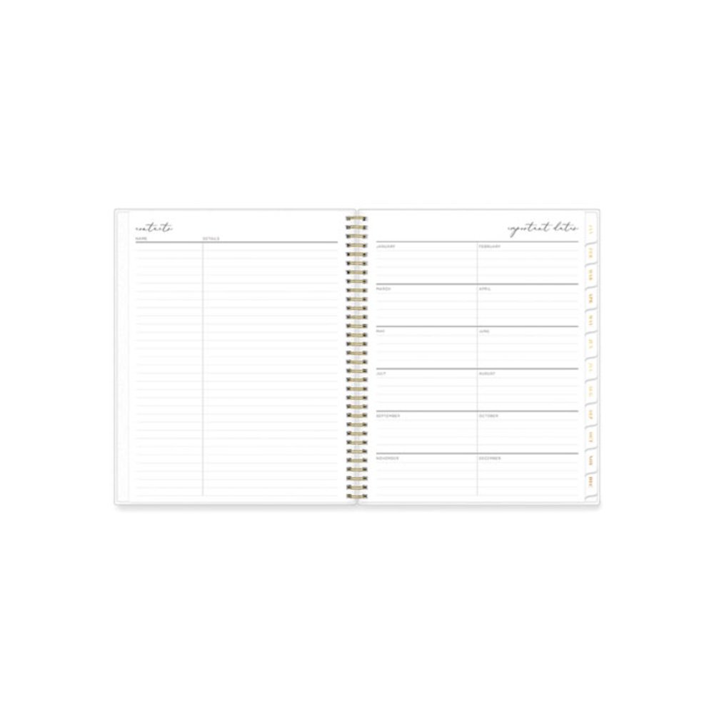 Life Note-It Leah Weekly/Monthly Notes Planner, Floral Artwork, 11 x 8.5, Gray/Pink/White Cover, 12-Month (Jan to Dec): 2026. Picture 11
