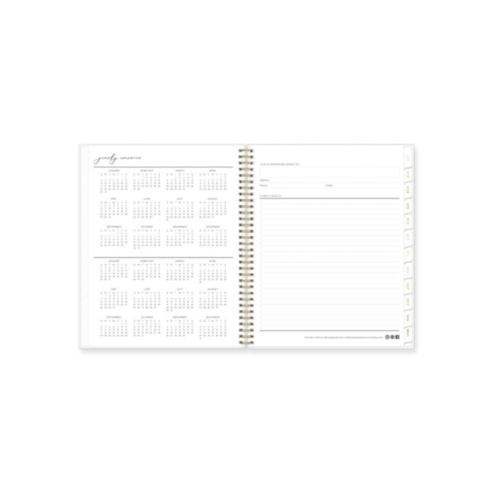 Life Note-It Leah Weekly/Monthly Notes Planner, Floral Artwork, 11 x 8.5, Gray/Pink/White Cover, 12-Month (Jan to Dec): 2026. Picture 3