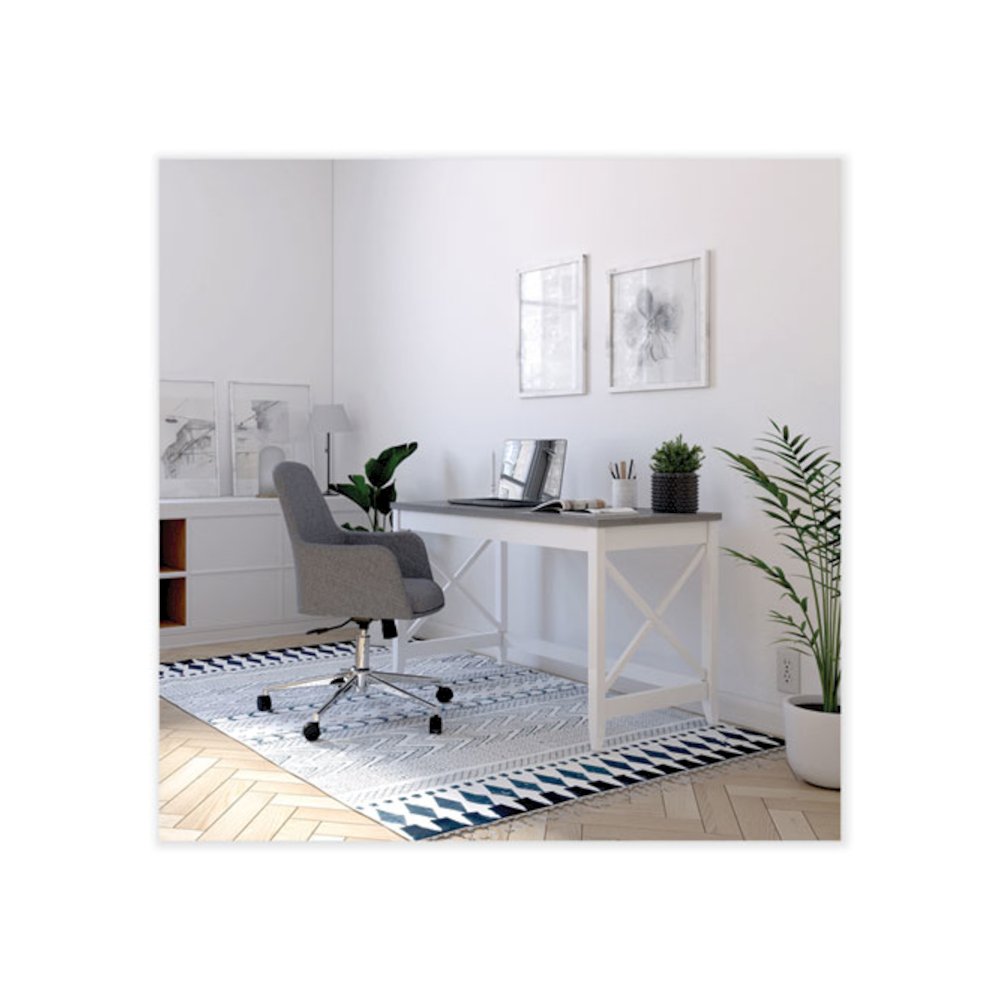 Farmhouse Writing Desk, 47.24" x 23.62" x 29.53", Gray. Picture 7