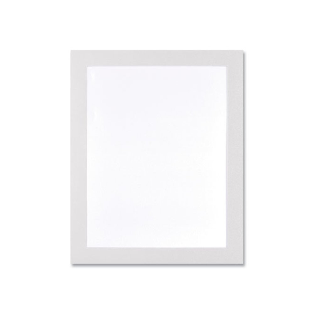 Self Adhesive Sign Holders, 11 x 17, Clear with White Border, 2/Pack. Picture 1