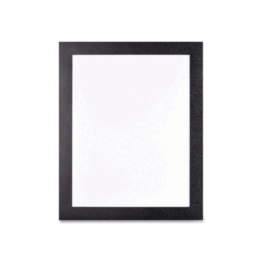 Self Adhesive Sign Holders, 11 x 17 Insert, Clear with Black Border, 2/Pack. Picture 1