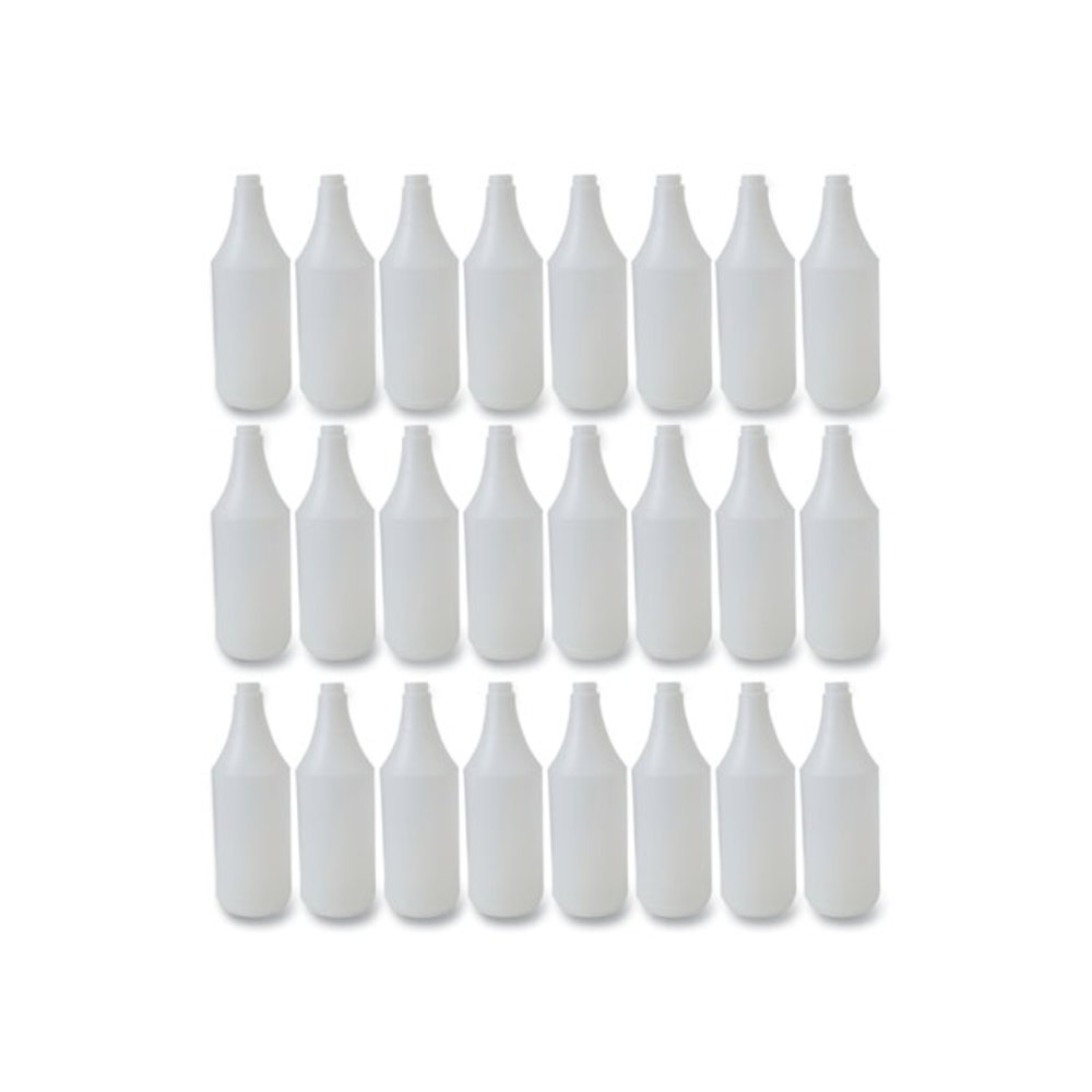 Embossed Plastic Spray Bottle, 32 oz, Clear, 24/Carton. Picture 1