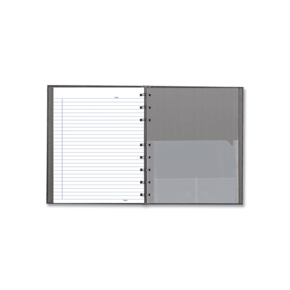 NotePro Notebook, 1-Subject, Medium/College Rule, Cool Gray Cover, (75) 9.25 x 7.25 Sheets. Picture 3