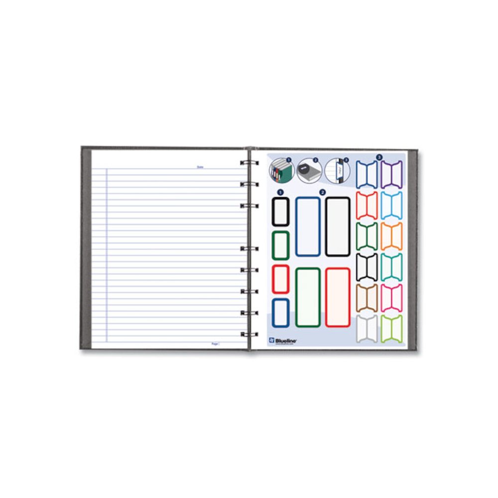 NotePro Notebook, 1-Subject, Medium/College Rule, Cool Gray Cover, (75) 9.25 x 7.25 Sheets. Picture 7