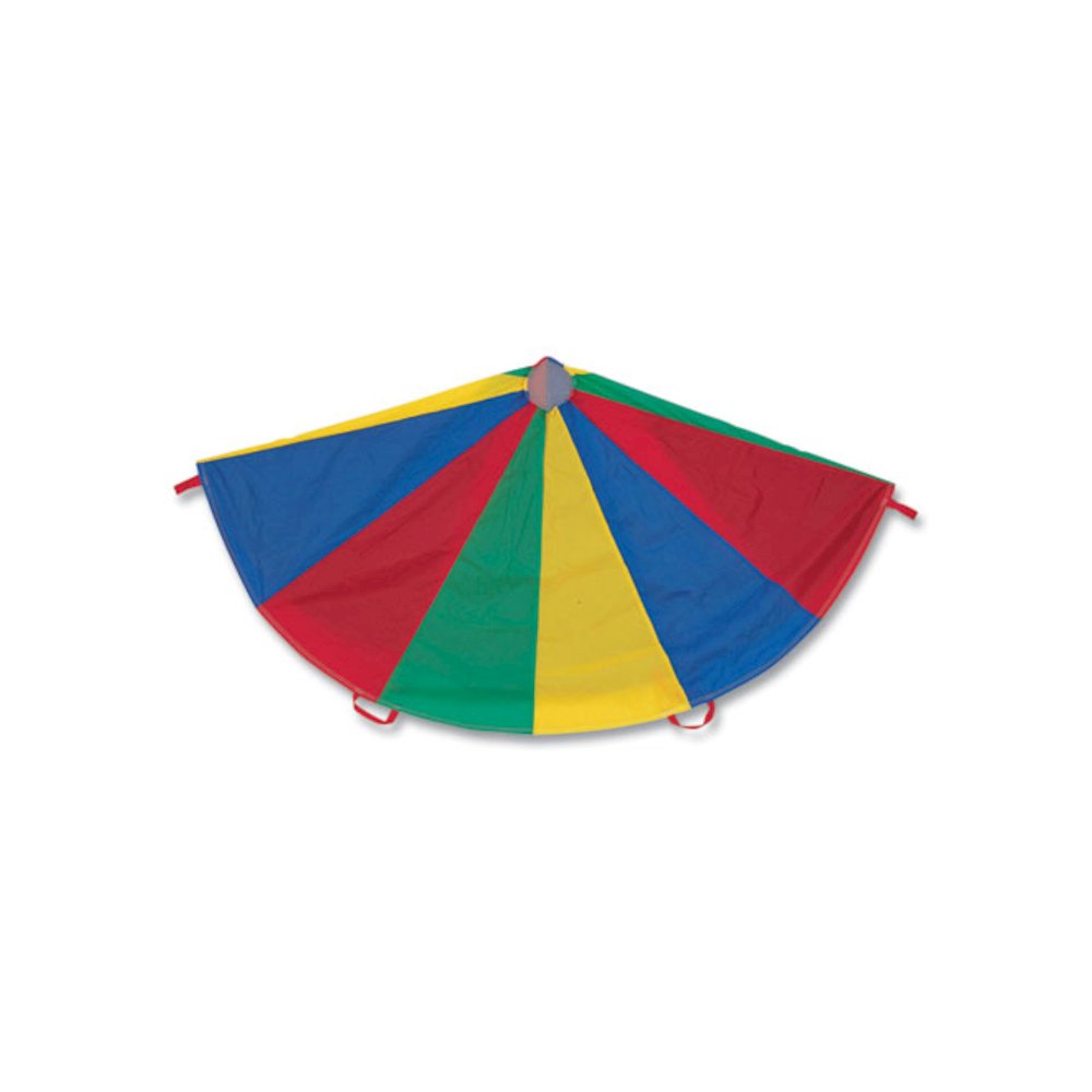 Nylon Multicolor Parachute, 24 ft dia, 20 Handles. Picture 1