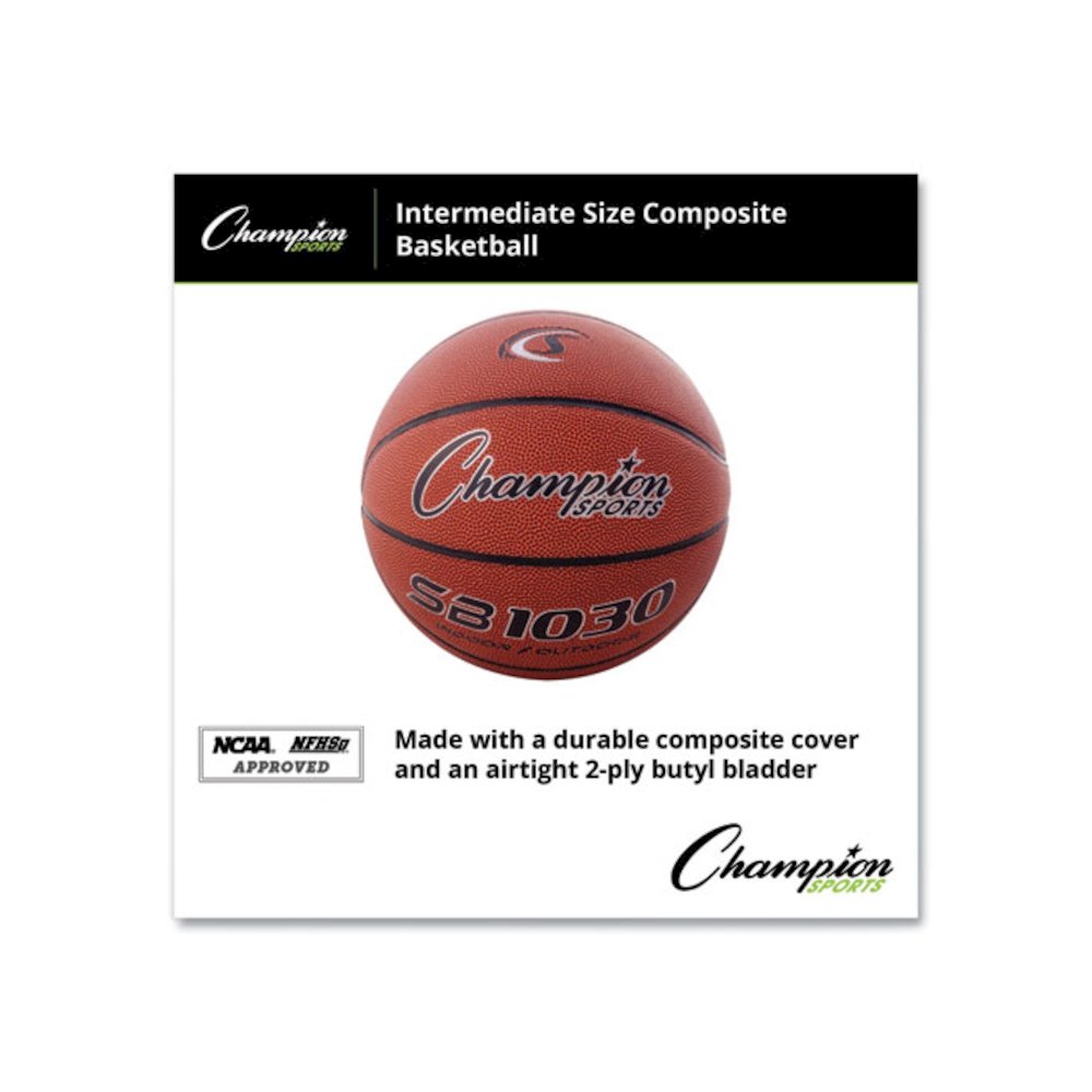 Composite Basketball, Intermediate/Youth Size, Brown. Picture 3