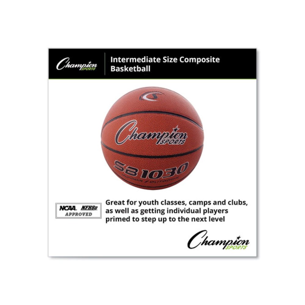 Composite Basketball, Intermediate/Youth Size, Brown. Picture 5