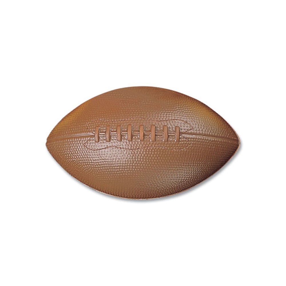 Coated Foam Sport Ball, Football, Playground Size, Brown. Picture 1