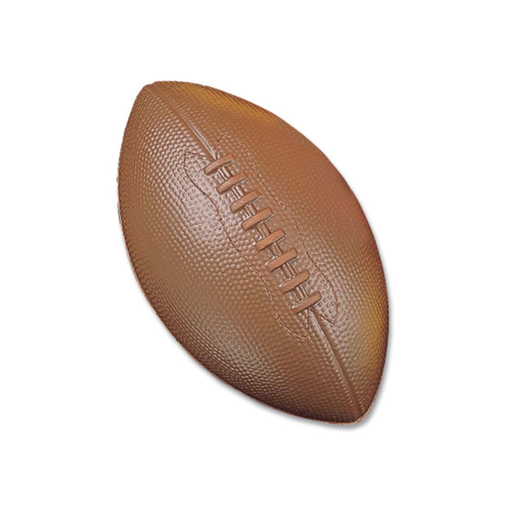Coated Foam Sport Ball, Football, Playground Size, Brown. Picture 4