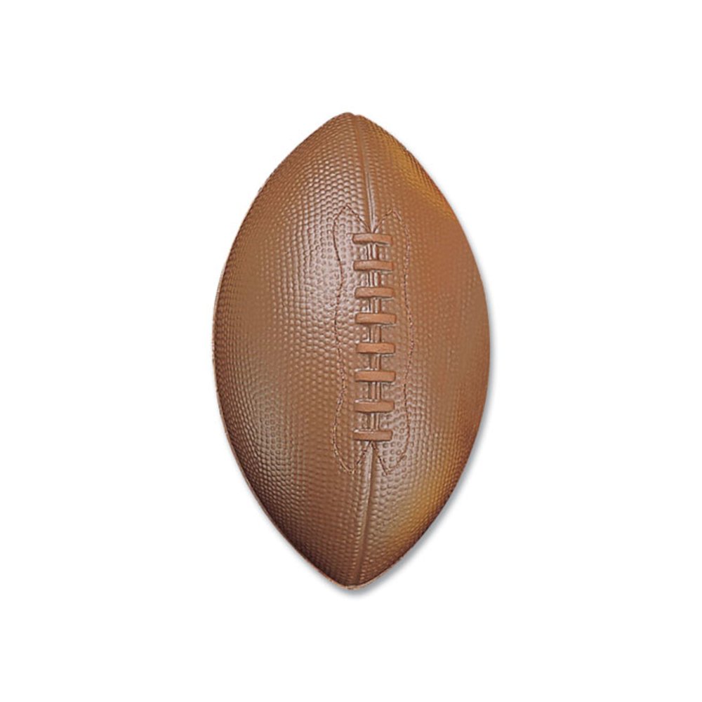Coated Foam Sport Ball, Football, Playground Size, Brown. Picture 5