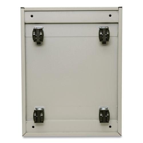 File Pedestal with Full-Length Pull, Left or Right, 3-Drawers: Box/Box/File, Legal/Letter, Putty, 14.96" x 19.29" x 27.75". Picture 8