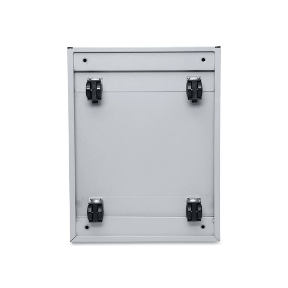 File Pedestal with Full-Length Pull, Left or Right, 2 Legal/Letter-Size File Drawers, Light Gray, 14.96" x 19.29" x 27.75". Picture 8