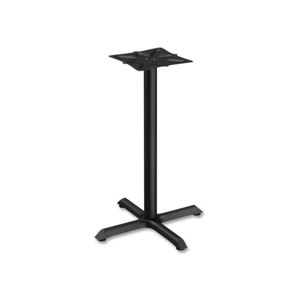 Alera Hospitality Series Single-Column Bases, 27.5" Diameter x 40.38"h, 300 lb Cap, Steel, Black. Picture 1