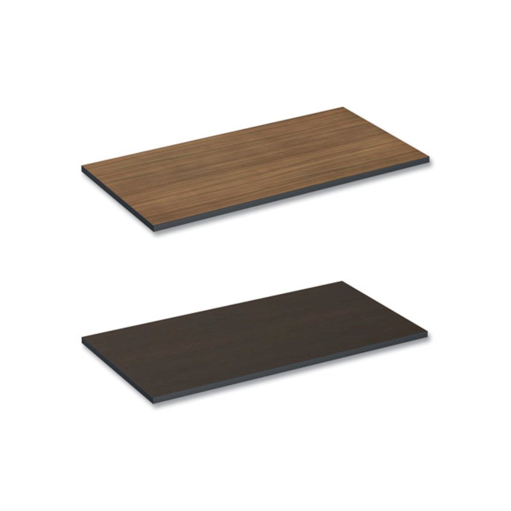 Reversible Laminate Table Top, Rectangular, 47.63w x 23.63d, Espresso/Walnut. Picture 1