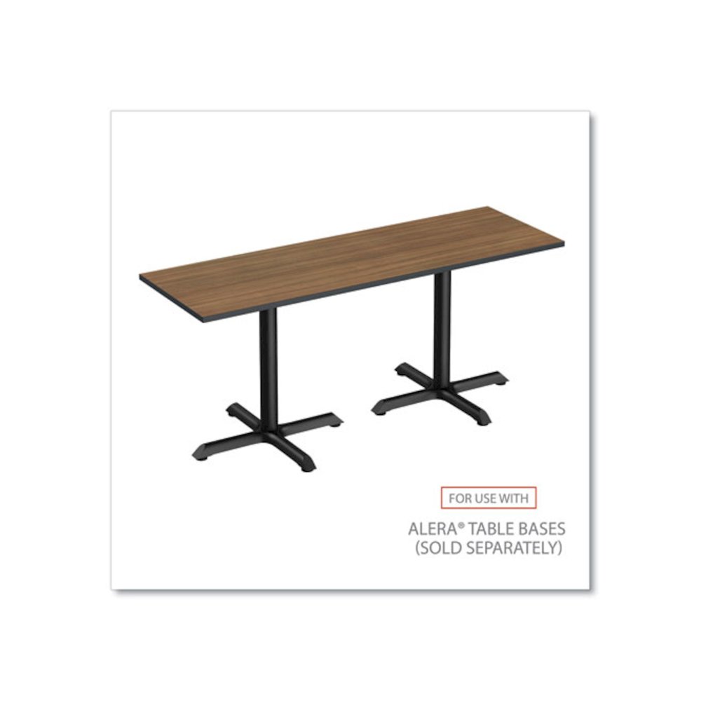 Reversible Laminate Table Top, Rectangular, 71.5w x 23.63d, Espresso/Walnut. Picture 4