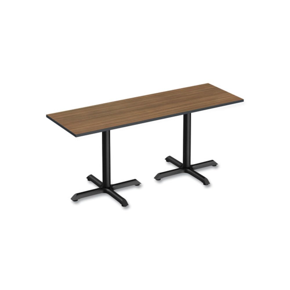 Reversible Laminate Table Top, Rectangular, 71.5w x 23.63d, Espresso/Walnut. Picture 6
