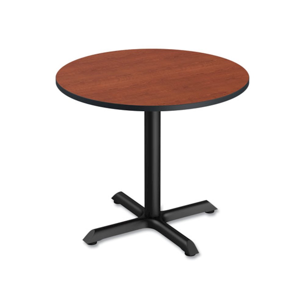 Reversible Laminate Table Top, Round, 35.5" Diameter, Medium Cherry/Mahogany. Picture 5