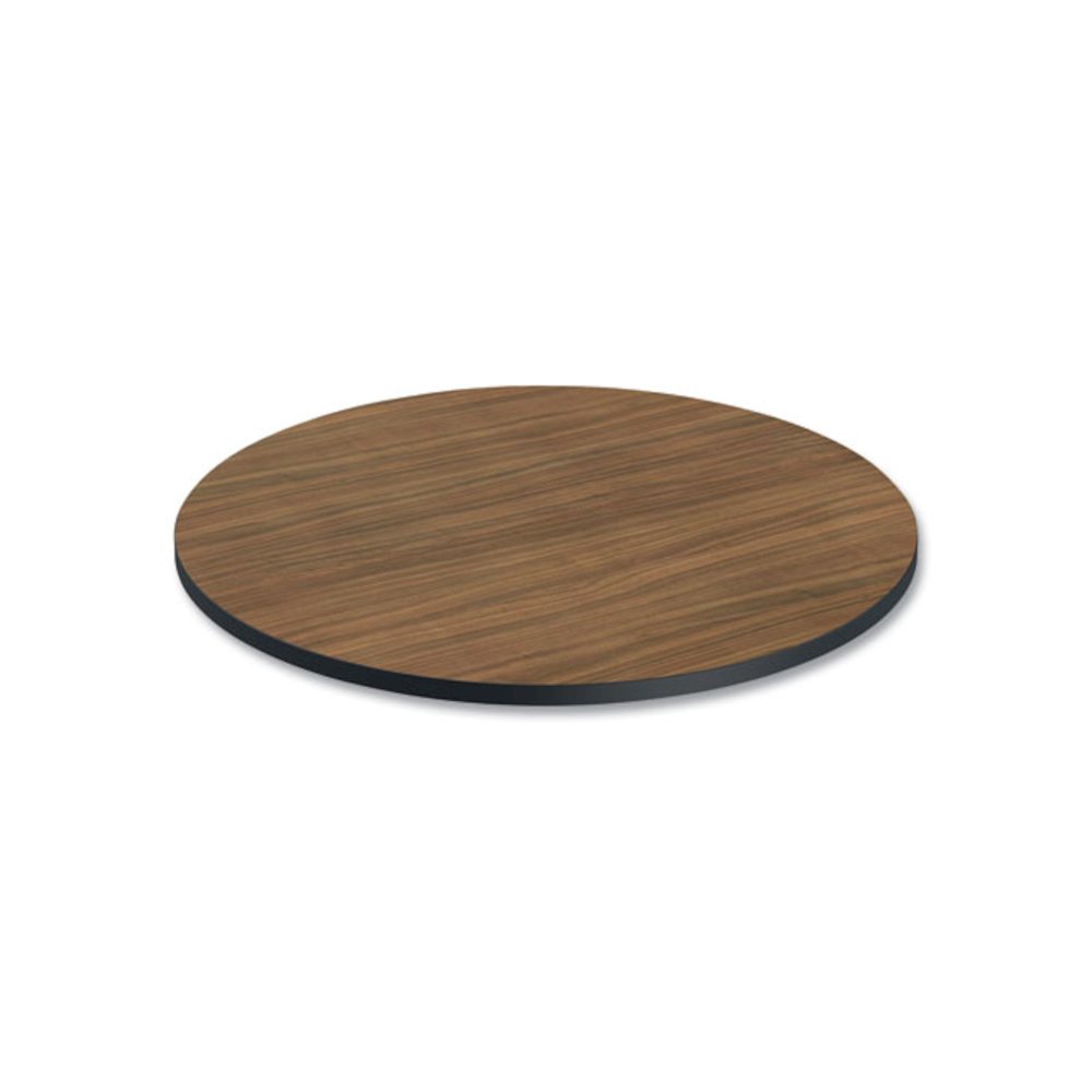 Reversible Laminate Table Top, Round, 35.5" Diameter, Espresso/Walnut. Picture 5