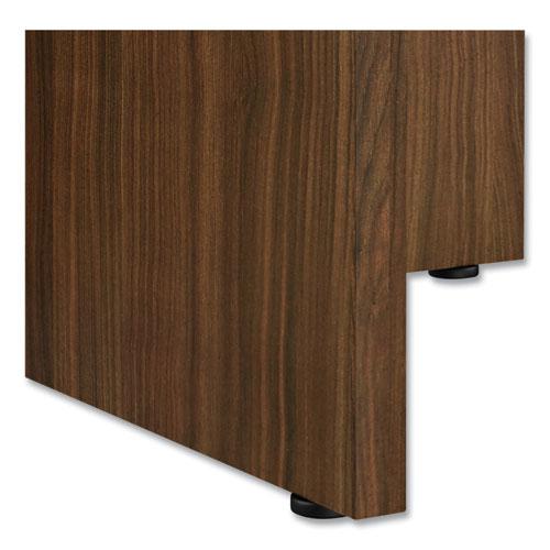 Alera Valencia Round Conference Table with Legs, 42" Diameter x 29.5h, Modern Walnut. Picture 5