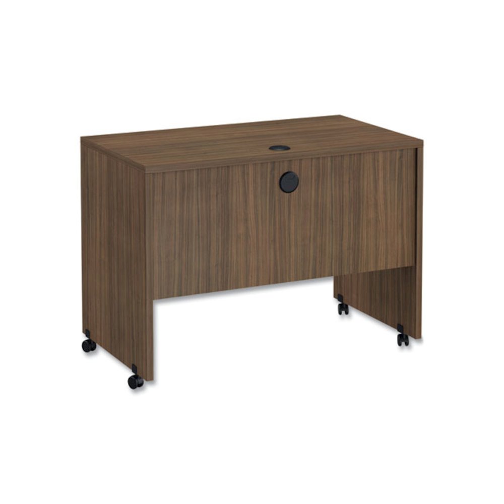 Alera Valencia Series Mobile Workstation Desk, 41.38" x 23.63" x 30", Modern Walnut. Picture 1