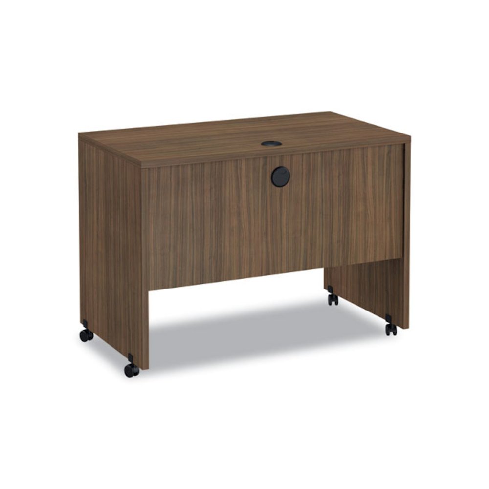 Alera Valencia Series Mobile Workstation Desk, 41.38" x 23.63" x 30", Modern Walnut. Picture 5