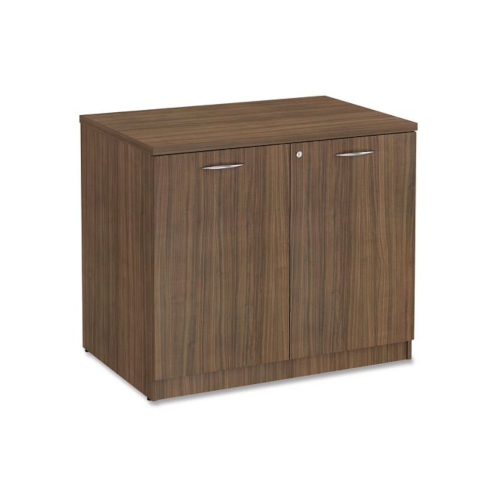 Alera Valencia Series Storage Cabinet, 34.3w x 22.78d x 29.5h, Modern Walnut. Picture 1