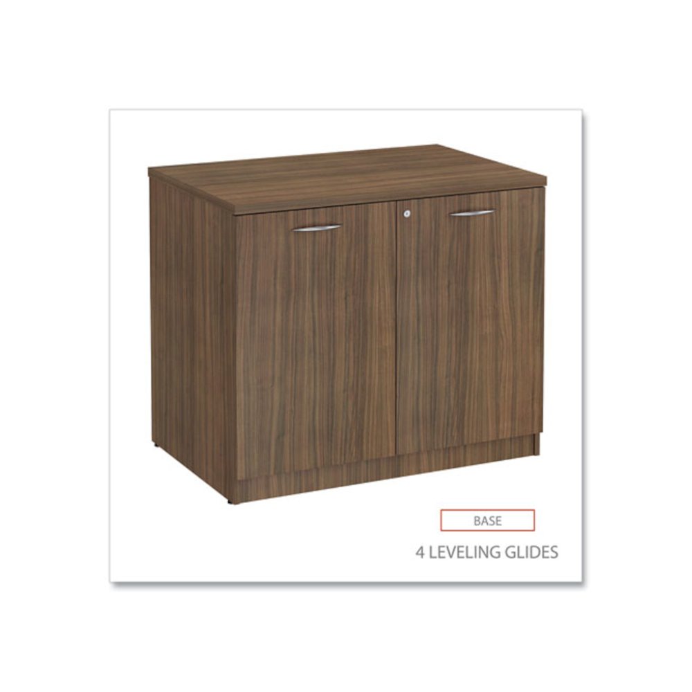 Alera Valencia Series Storage Cabinet, 34.3w x 22.78d x 29.5h, Modern Walnut. Picture 3