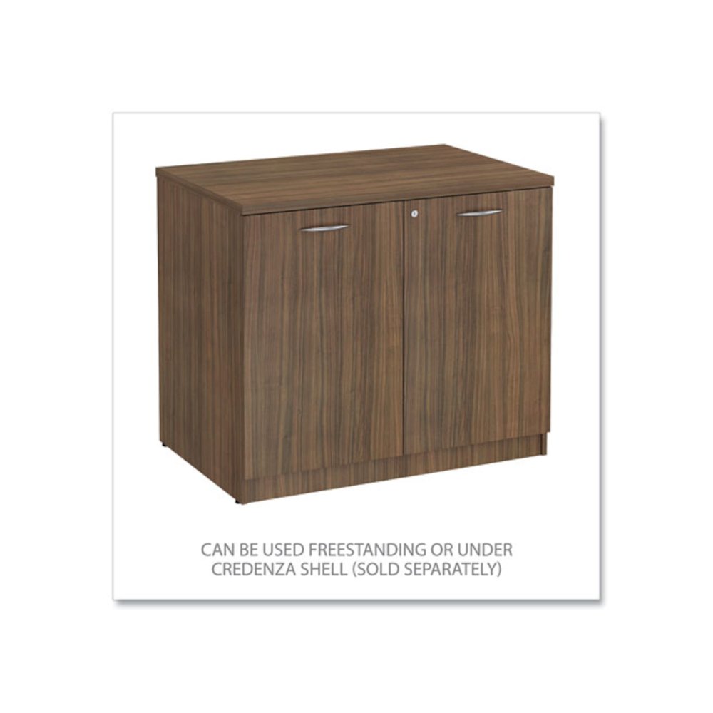 Alera Valencia Series Storage Cabinet, 34.3w x 22.78d x 29.5h, Modern Walnut. Picture 5