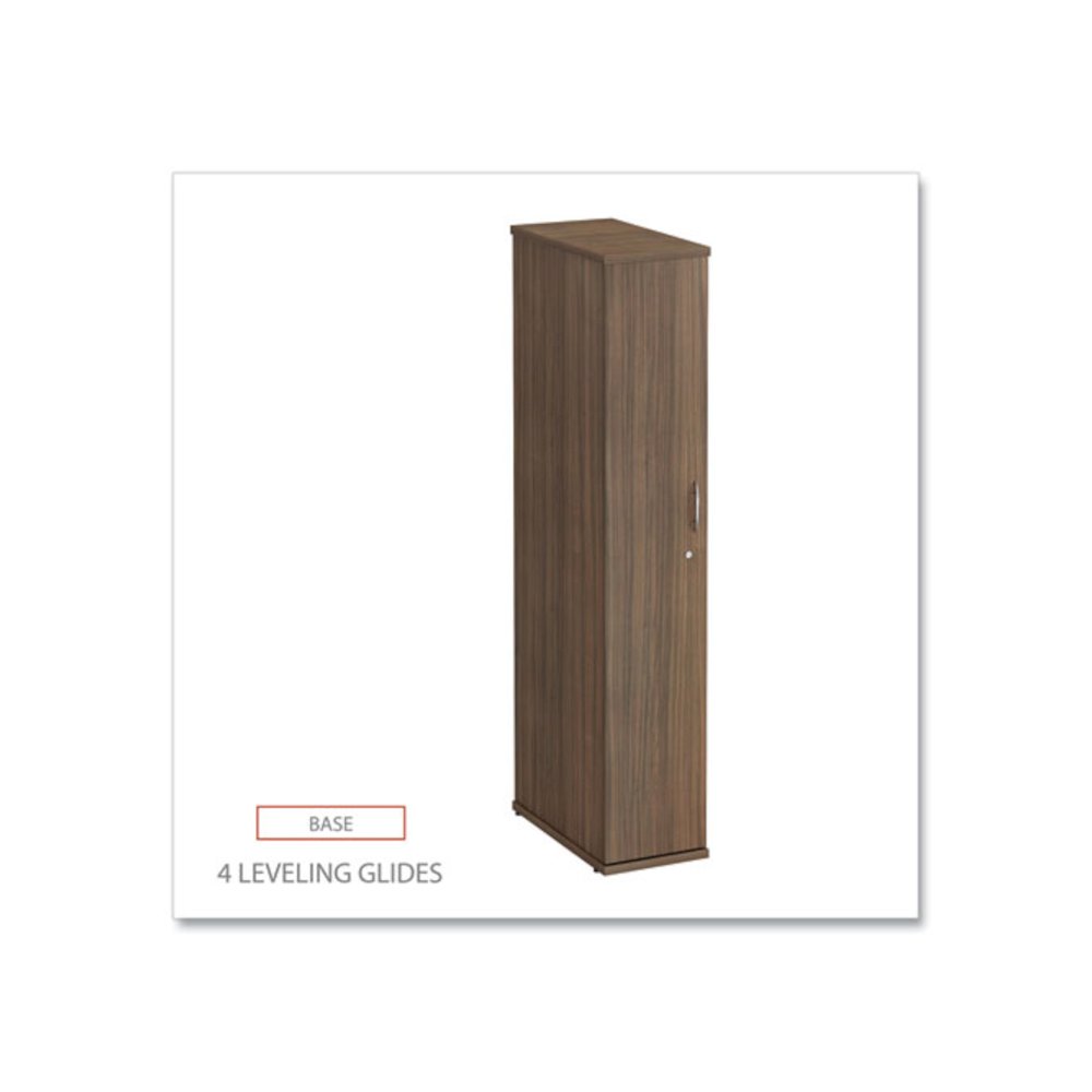 Alera Valencia Series Wardrobe, 11.88w x 22.78d x 65h, Modern Walnut. Picture 3