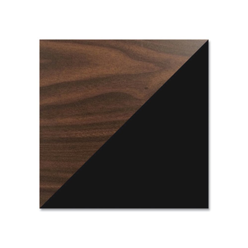 Mobile Teachers Pedestal Desks, Right-Hand Pedestal: Box/File Drawers, 48" x 30" x 29.5", Walnut/Black. Picture 3