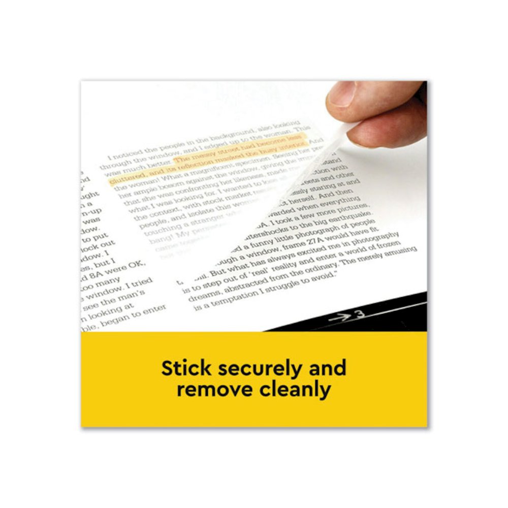 Transparent Notes, 2.88" x 2.88", Clear, 36 Sheets/Pad, 10 Pads/Pack. Picture 2