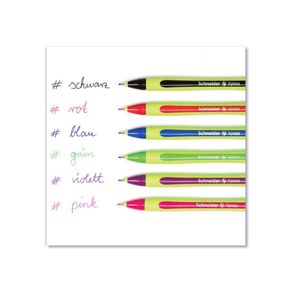 Xpress Fineliner Porous Point Pen, Stick, Fine 0.8 mm, Assorted Ink and Barrel Colors, 6/Pack. Picture 3