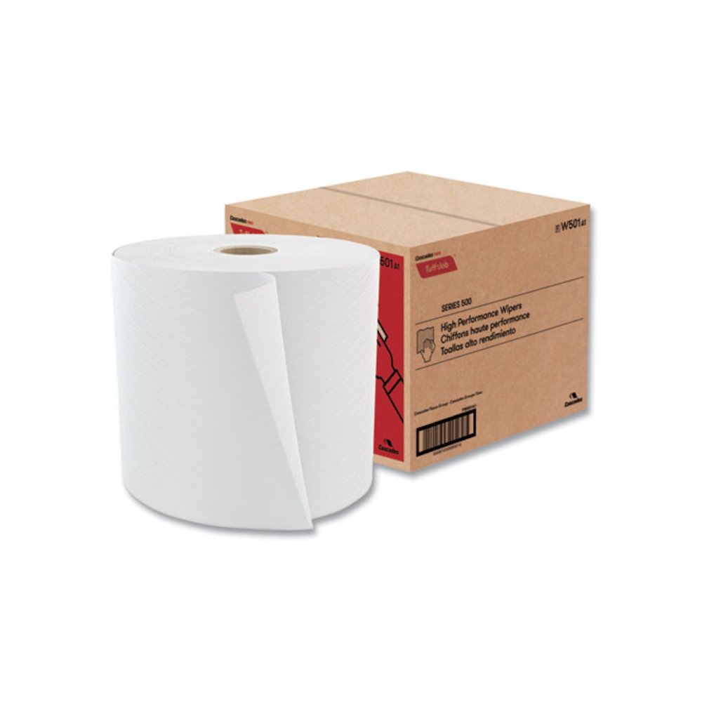 Tuff-Job S500 High Performance Wipers, 10 x 13, White, 1,100/Roll. Picture 4
